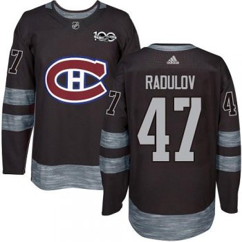 Canadiens #47 Alexander Radulov Black 1917-2017 100th Anniversary Stitched NHL Jersey