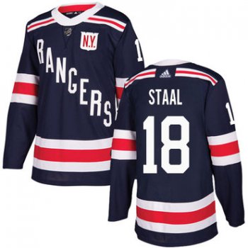 Adidas Rangers #18 Marc Staal Navy Blue Authentic 2018 Winter Classic Stitched NHL Jersey