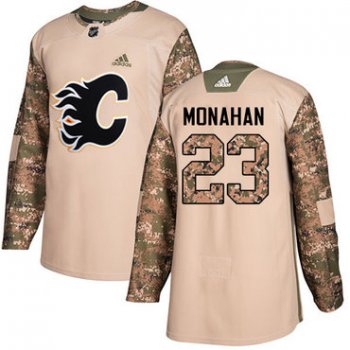 Adidas Flames #23 Sean Monahan Camo Authentic 2017 Veterans Day Stitched NHL Jersey