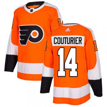 Adidas Philadelphia Flyers #14 Sean Couturier Orange Home Authentic Stitched NHL Jersey