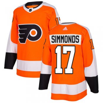 Adidas Philadelphia Flyers #17 Wayne Simmonds Orange Home Authentic Stitched NHL Jersey