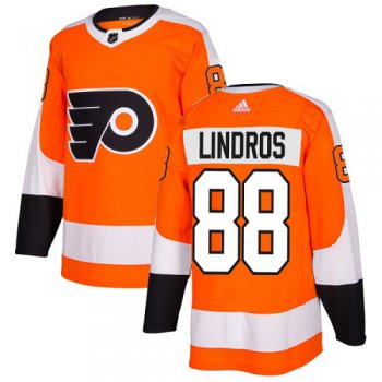 Adidas Philadelphia Flyers #88 Eric Lindros Orange Home Authentic Stitched NHL Jersey