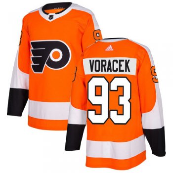 Adidas Philadelphia Flyers #93 Jakub Voracek Orange Home Authentic Stitched NHL Jersey