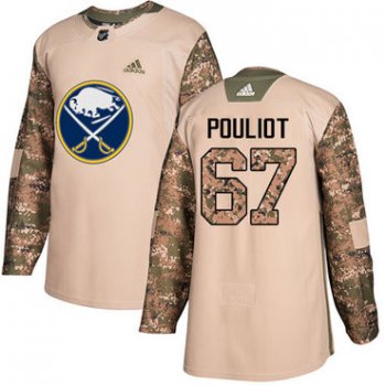 Adidas Sabres #67 Benoit Pouliot Camo Authentic 2017 Veterans Day Stitched NHL Jersey