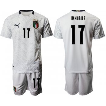 2021 Men Italy away 17 white soccer jerseys