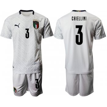 2021 Men Italy away 3 white soccer jerseys