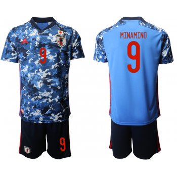 Men 2020-2021 Season National team Japan home blue 9 Soccer Jersey