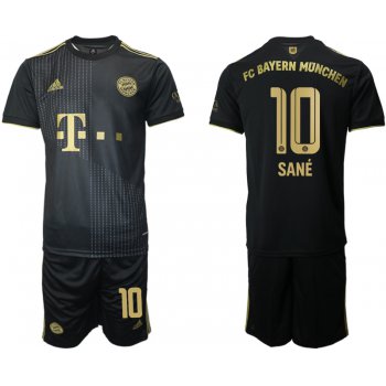 Men 2021-2022 Club Bayern Munich away black 10 Adidas Soccer Jersey