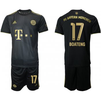 Men 2021-2022 Club Bayern Munich away black 17 Adidas Soccer Jersey