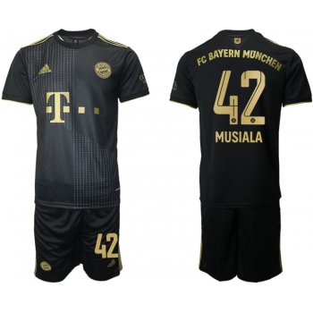 Men 2021-2022 Club Bayern Munich away black 42 Adidas Soccer Jersey