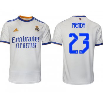 Men 2021-2022 Club Real Madrid home aaa version white 23 Soccer Jerseys1