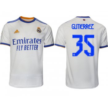 Men 2021-2022 Club Real Madrid home aaa version white 35 Soccer Jerseys