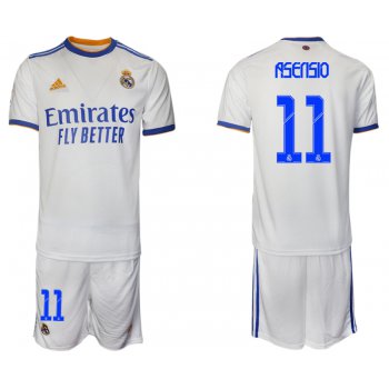 Men 2021-2022 Club Real Madrid home white 11 Soccer Jerseys