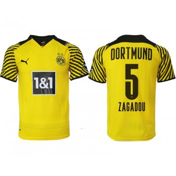 Men 2021-2022 Club Borussia Dortmund home yellow aaa version 5 Soccer Jersey