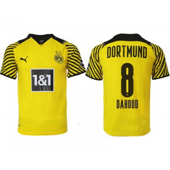 Men 2021-2022 Club Borussia Dortmund home yellow aaa version 8 Soccer Jersey