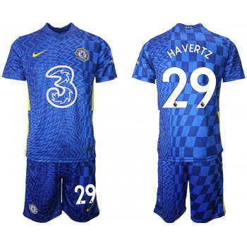 Men 2021-2022 Club Chelsea FC home blue 29 Nike Soccer Jerseys