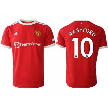 Men 2021-2022 Club Manchester United home red aaa version 10 Adidas Soccer Jerseys