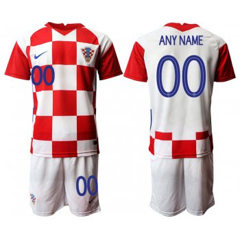 Men 2021 European Cup Croatia white home customized Soccer Jerseys
