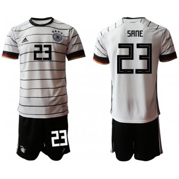Men 2021 European Cup Germany home white 23 Soccer Jersey1