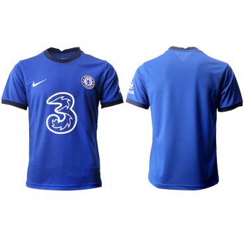 Men 2020-2021 club Chelsea home aaa version blank blue Soccer Jerseys