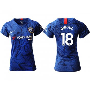 Women 2019-2020 club Chelsea home aaa version 18 blue Soccer Jerseys