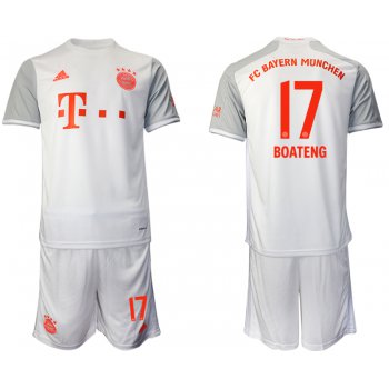 Men 2020-2021 club Bayern Munich away 17 white Soccer Jerseys