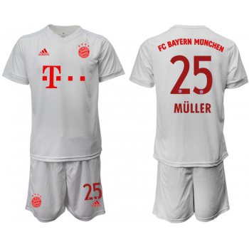 Men 2020-2021 club Bayern Munich away 25 white goalkeeper Soccer Jerseys