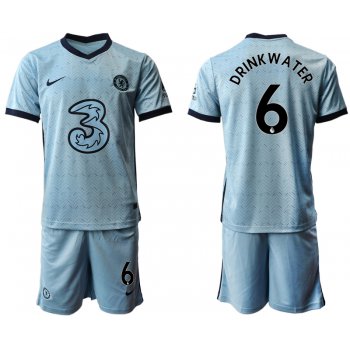 Men 2020-2021 club Chelsea away Light blue 6 Soccer Jerseys