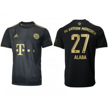 Men 2021-2022 Club Bayern Munich away aaa version black 27 Adidas Soccer Jersey