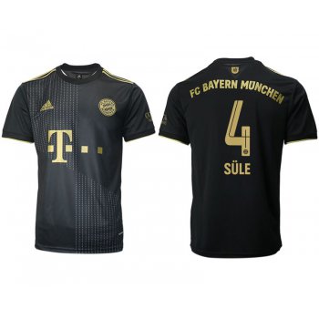 Men 2021-2022 Club Bayern Munich away aaa version black 4 Adidas Soccer Jersey