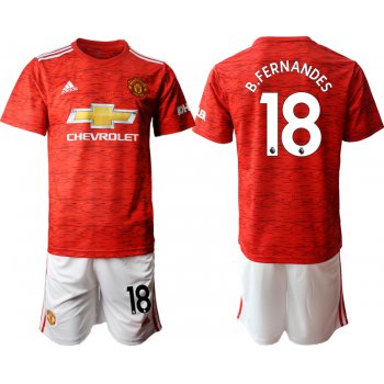 Men 2020-2021 club Manchester United home 18 red Soccer Jerseys