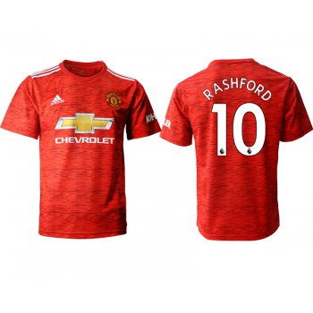 Men 2020-2021 club Manchester United home aaa version 10 red Soccer Jerseys