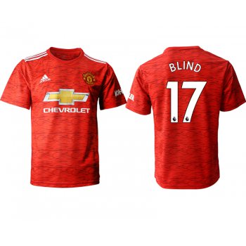 Men 2020-2021 club Manchester United home aaa version 17 red Soccer Jerseys
