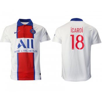 Men 2020-2021 club Paris St German away aaa version 18 white Soccer Jerseys