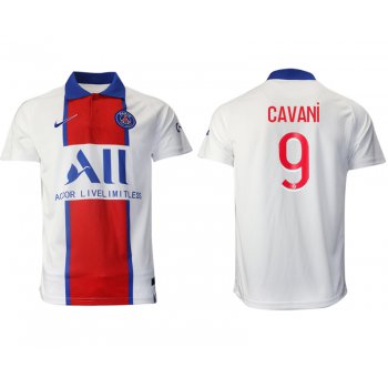 Men 2020-2021 club Paris St German away aaa version 9 white Soccer Jerseys