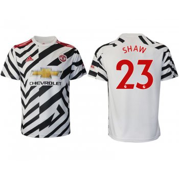 Men 2020-2021 club Manchester United away aaa version 23 white Soccer Jerseys