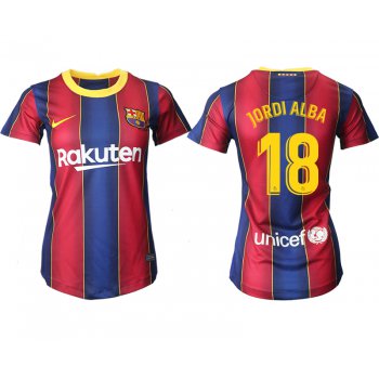 Women 2020-2021 Barcelona home aaa version 18 red Soccer Jerseys