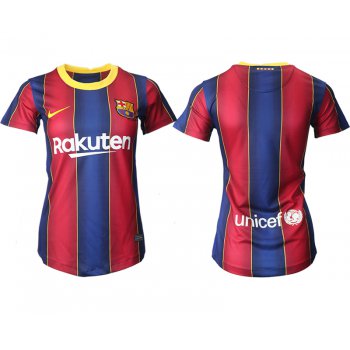 Women 2020-2021 Barcelona home aaa version blank red Soccer Jerseys