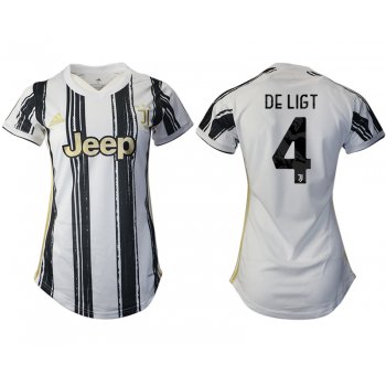 Women 2020-2021 Juventus home aaa version 4 white Soccer Jerseys