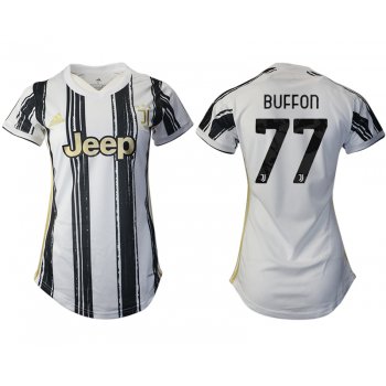 Women 2020-2021 Juventus home aaa version 77 white Soccer Jerseys