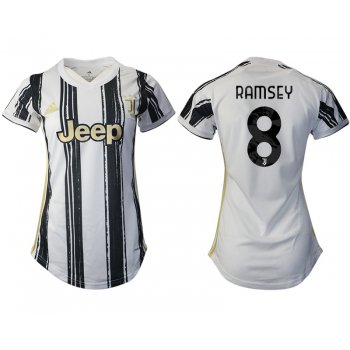 Women 2020-2021 Juventus home aaa version 8 white Soccer Jerseys