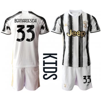 Youth 2020-2021 club Juventus home 33 white Soccer Jerseys
