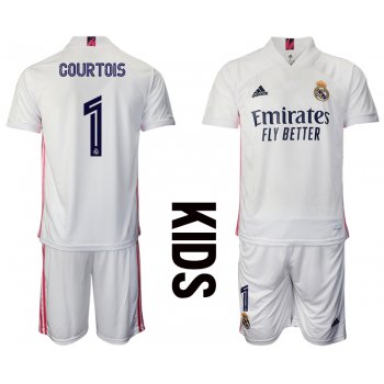 Youth 2020-2021 club Real Madrid home 1 white Soccer Jerseys1