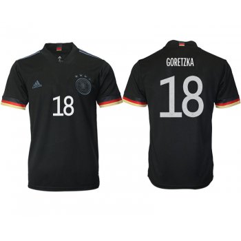 Men 2020-2021 European Cup Germany away aaa version black 18 Adidas Soccer Jersey