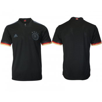 Men 2020-2021 European Cup Germany away aaa version black blank Adidas Soccer Jersey