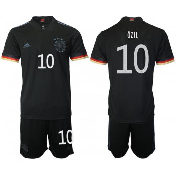 Men 2020-2021 European Cup Germany away black 10 Adidas Soccer Jerseys