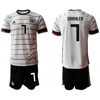 Men 2021 European Cup Germany home white 7 Soccer Jersey3