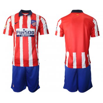 Men 2020-2021 club Atletico Madrid home blank red Soccer Jerseys