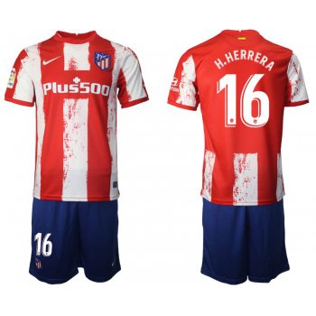 Men 2021-2022 Club Atletico Madrid home red 16 Nike Soccer Jersey