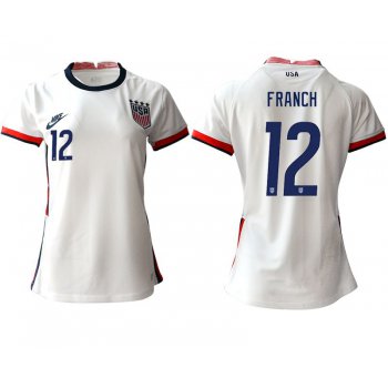 Women 2020-2021 Season National Team America home aaa 12 white Soccer Jerseys1